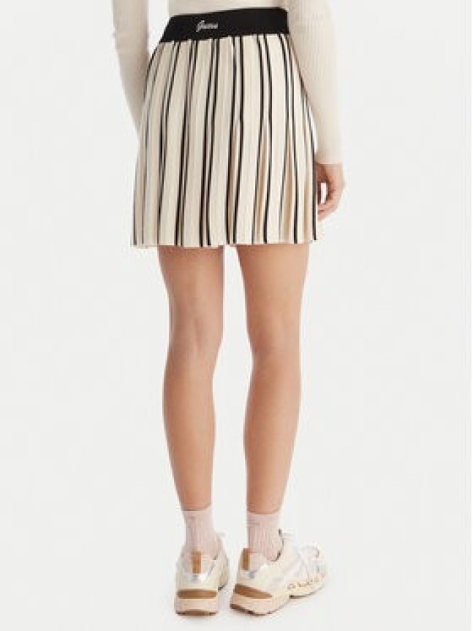 Guess Spódnica plisowana V5GD00 Z3D60 Écru Regular Fit