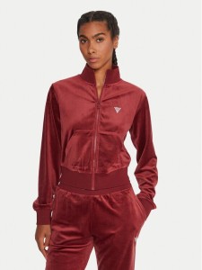 Guess Bluza V3BQ22 K0232 Bordowy Regular Fit