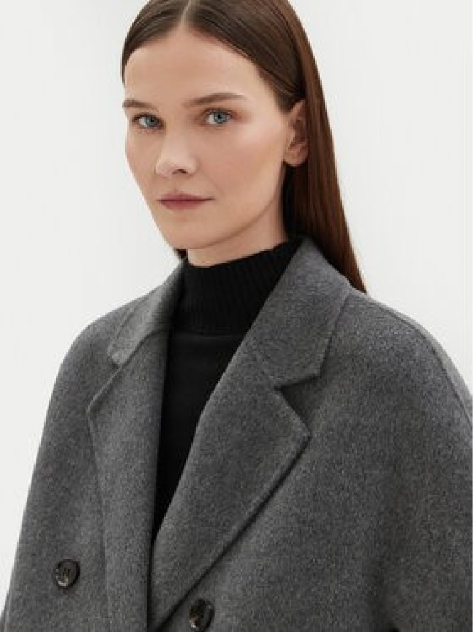 Motivi Płaszcz wełniany 0065W000087N Szary Regular Fit