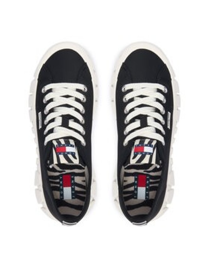 Tommy Jeans Sneakersy Tj Platform Sneaker Zebra EN0EN03070 Czarny