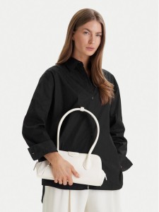 Calvin Klein Torebka Emblem Trio Shoulder Bag LV04F3369G Biały