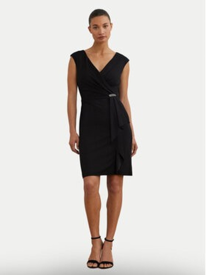LAUREN RALPH LAUREN Sukienka koktajlowa 253906356002 Czarny Regular Fit