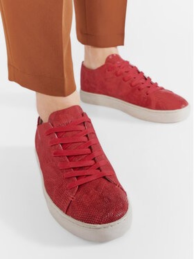 Crime London Sneakersy Low Cut 25297PP1.70 Czerwony