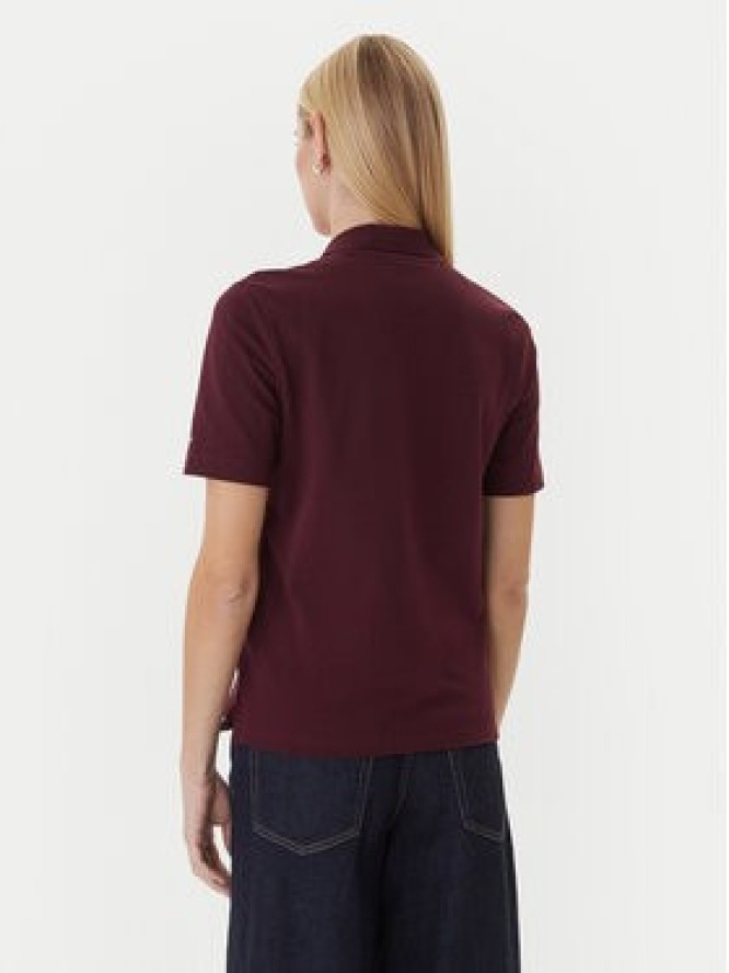 Tommy Hilfiger Polo Gold Crest WW0WW47315 Bordowy Regular Fit