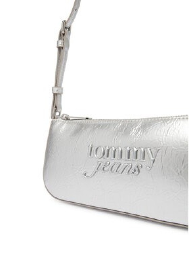 Tommy Jeans Torebka Tjw Must Metallic Shoulder Bag AW0AW18457 Srebrny