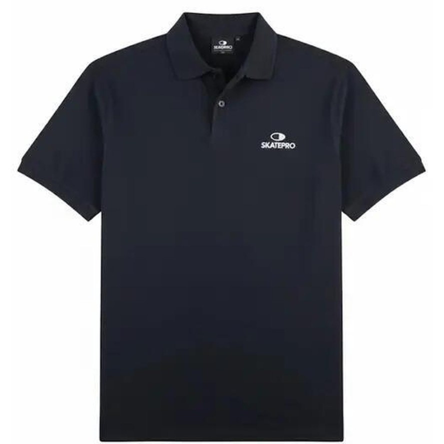 Odzież T-shirts unisex SkatePro Heavy Polo Koszulka - S - Czarny