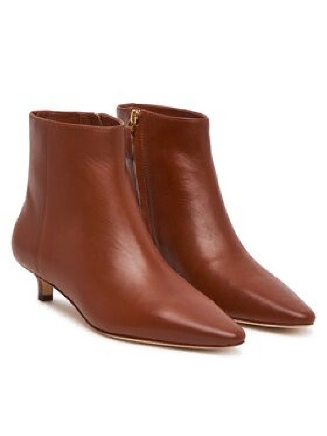 LAUREN RALPH LAUREN Botki Frncsa Bt Hl Bo Bte 802P15721002 Brązowy