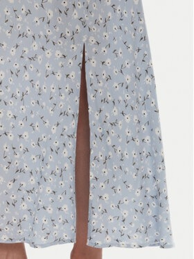 Pieces Spódnica midi Nya 17147811 Błękitny Regular Fit