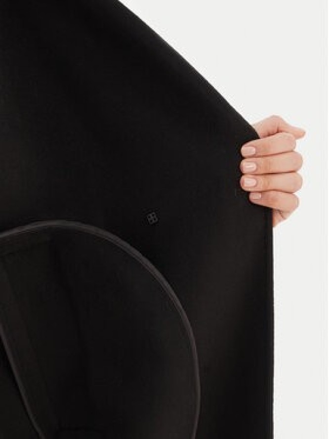 ViCOLO Płaszcz wełniany TF0003 Czarny Regular Fit