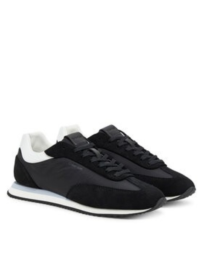 Calvin Klein Sneakersy Runner Lace Up - Nylon Mix HW0HW02395 Czarny
