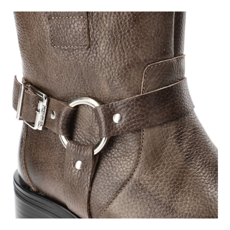 Brązowe Botki Armodo Modne Kowbojki Damskie