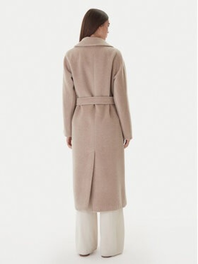 Weekend Max Mara Płaszcz wełniany Tempera 2525016082 Beżowy Regular Fit