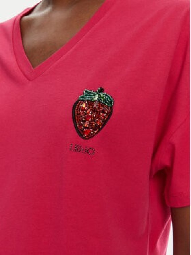 Liu Jo T-Shirt WA5366 JS904 Różowy Regular Fit