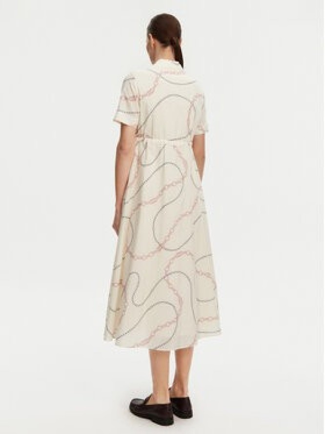 Tommy Hilfiger Sukienka koszulowa Voile WW0WW46009 Beżowy Regular Fit