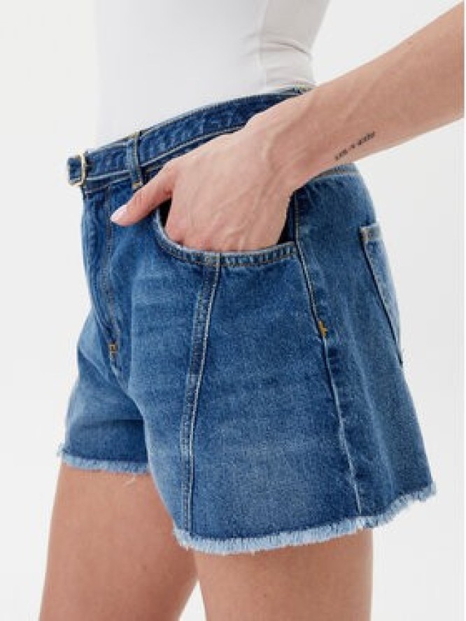 TWINSET Szorty jeansowe 251TP2575 Niebieski Regular Fit