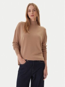 Kontatto Sweter 3M0822C Beżowy Relaxed Fit