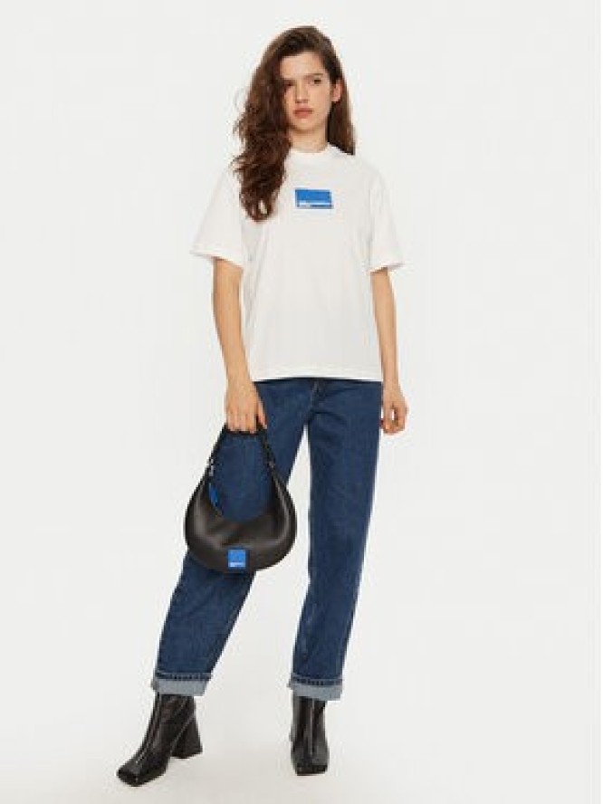 Karl Lagerfeld Jeans T-Shirt A1W17006 Biały Regular Fit