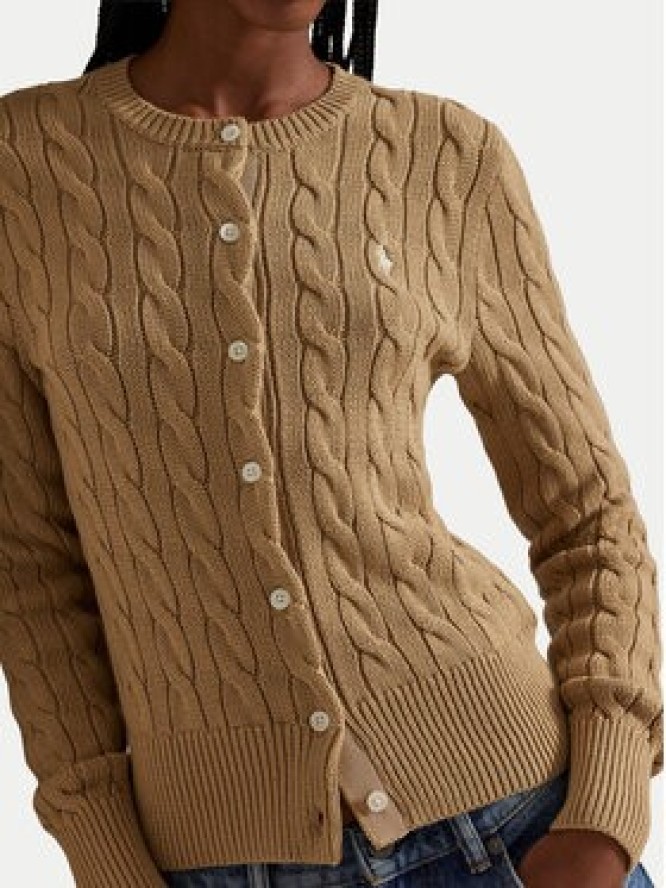 Polo Ralph Lauren Kardigan 211971868502 Beżowy Slim Fit