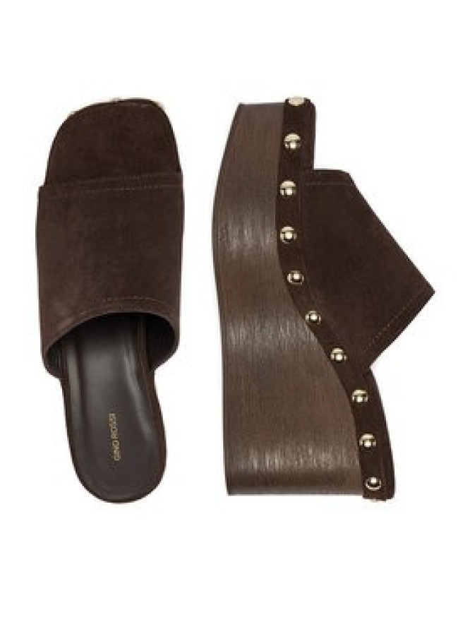 GINO ROSSI Klapki EO-LZRL1347-2 Brązowy