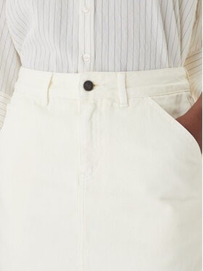 Eleh Spódnica jeansowa EL107 Écru Regular Fit