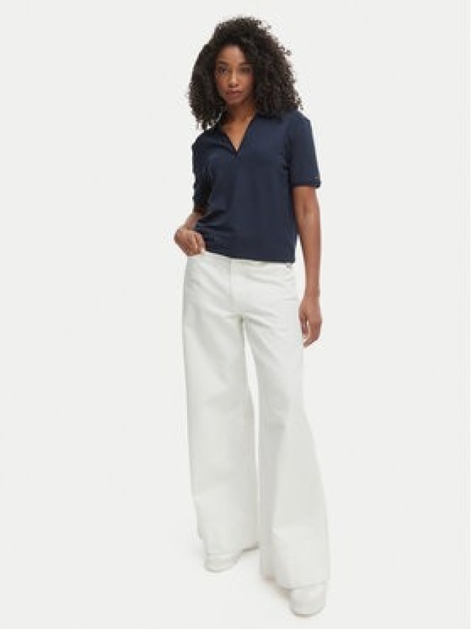 Tommy Hilfiger Polo WW0WW48720 Granatowy Relaxed Fit