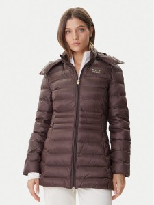 EA7 Emporio Armani Kurtka zimowa 7W000685 AF12475 U6063 Brązowy Slim Fit