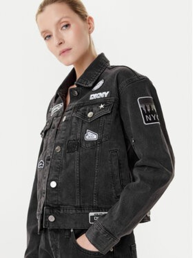 DKNY Kurtka jeansowa P5GCYC72 Szary Regular Fit