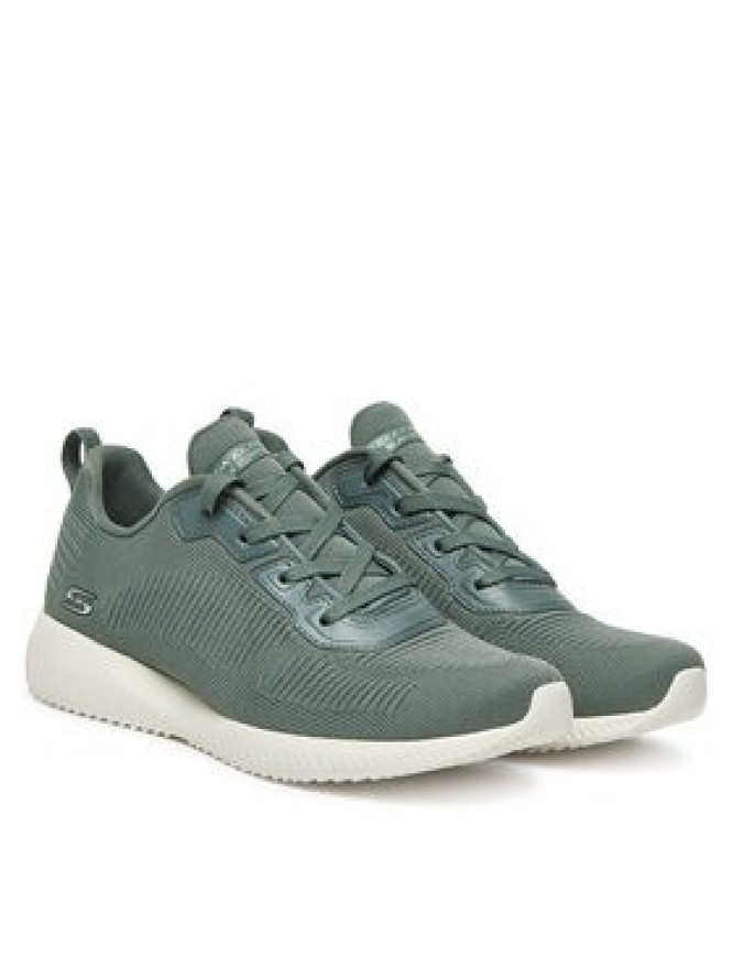 Skechers Sneakersy Bobs Squad-Tough Talk 32504/SAGE Zielony
