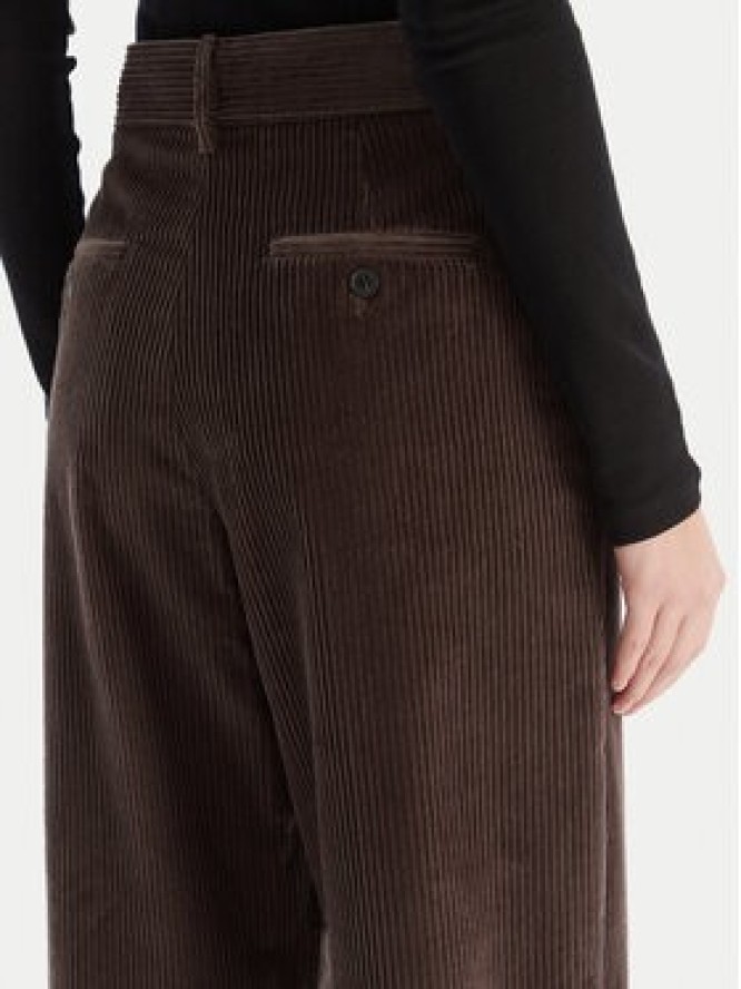 Weekend Max Mara Spodnie materiałowe Tania 2525136092 Brązowy Wide Leg