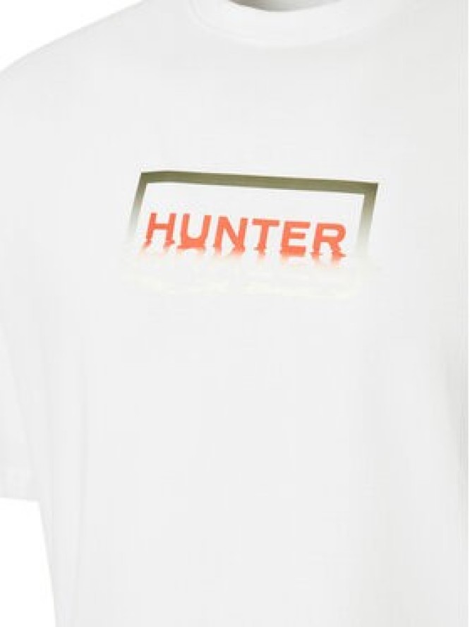 Hunter T-Shirt Abele UNISEX HARU0007251 Biały Regular Fit
