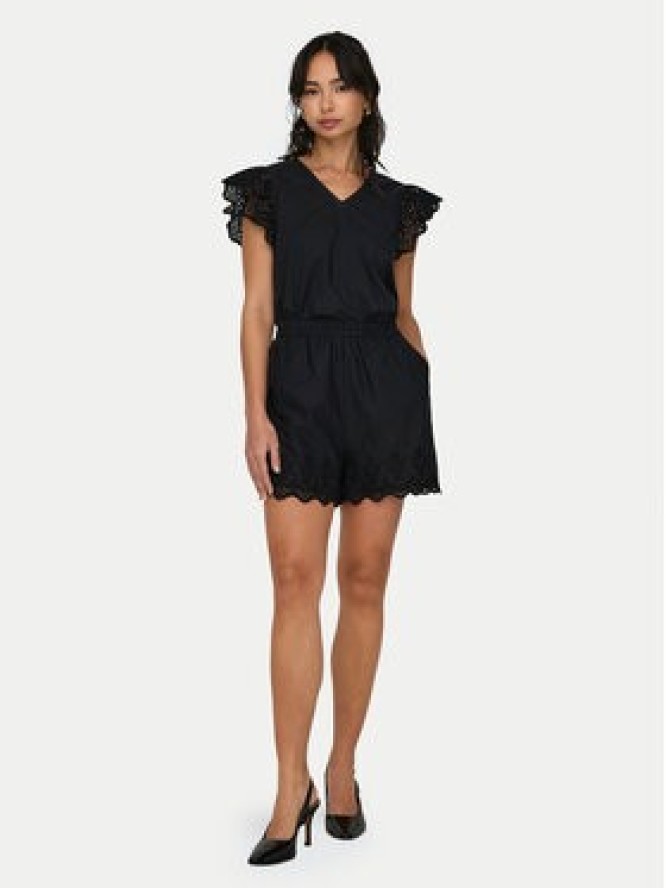ONLY Szorty materiałowe Lou 15313167 Czarny Loose Fit