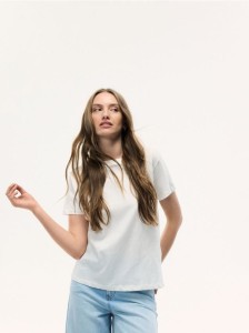 Bawełniany t-shirt regular - biały