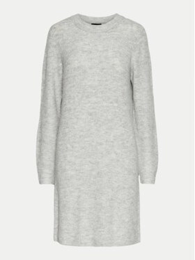 Pieces Sukienka dzianinowa Ellen 17126082 Szary Regular Fit