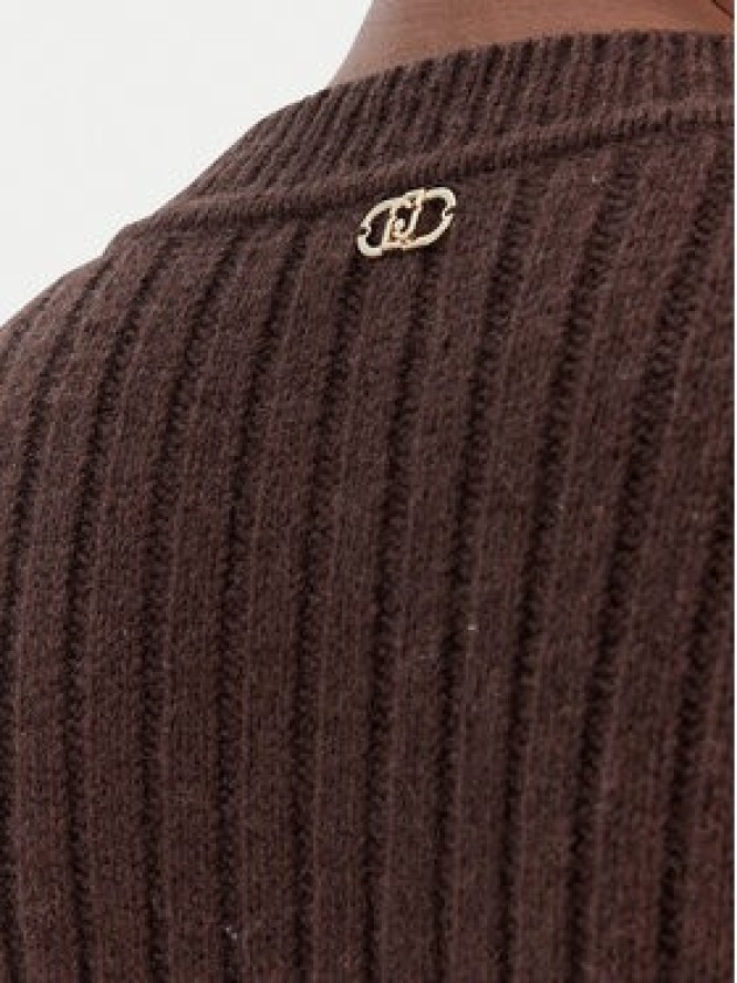 Liu Jo Kardigan MF5423 MS040 Brązowy Regular Fit