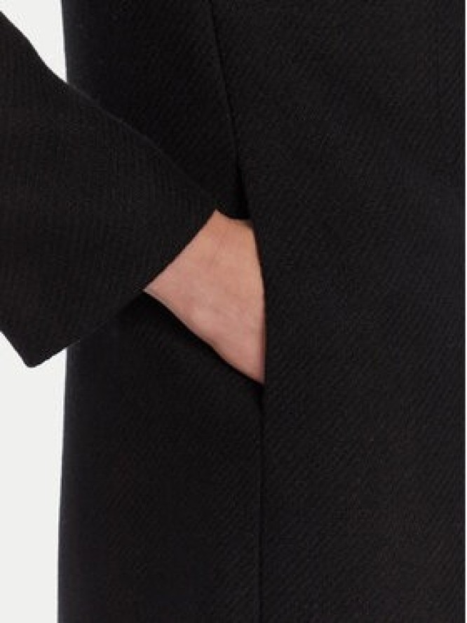 Rinascimento Płaszcz wełniany CFC0125616003 Czarny Regular Fit