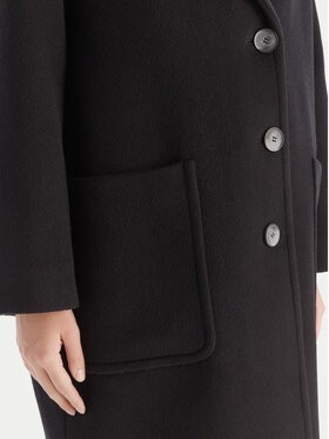 MAX&Co. Płaszcz wełniany 2526016023200 Czarny Regular Fit