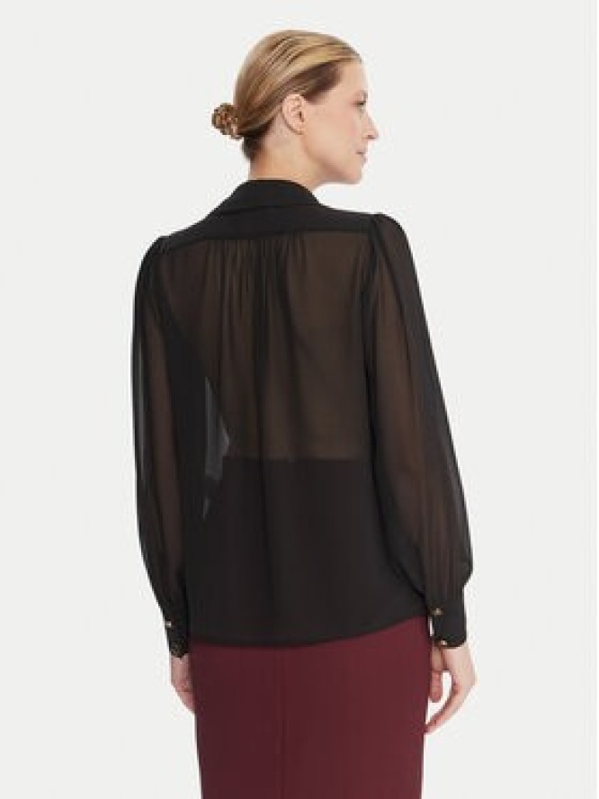 Elisabetta Franchi Bluzka CA-133-57E2-V400 Czarny Regular Fit