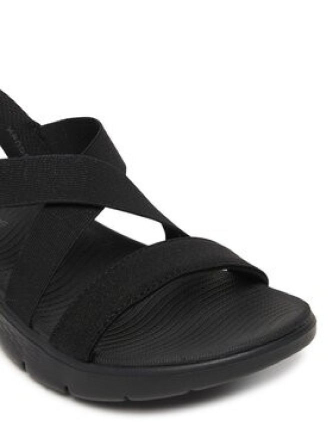 Skechers Sandały Go Walk Flex Sandal - Glimmer 141489/BBK Czarny
