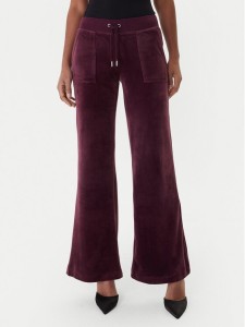 Juicy Couture Spodnie dresowe Layla JCSEBJ001 Bordowy Flared Leg