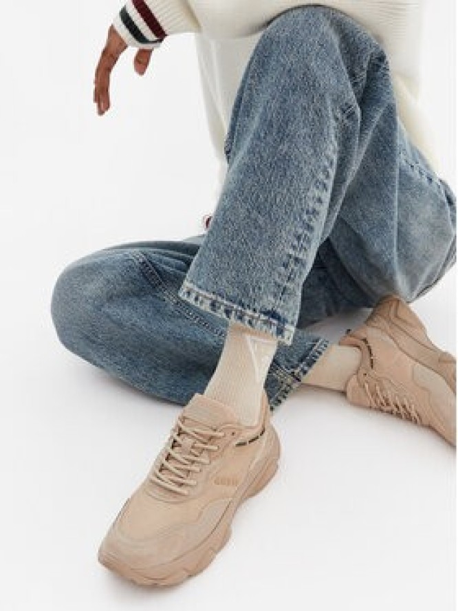 Guess Sneakersy Micola FL7MIC LEA12 Beżowy