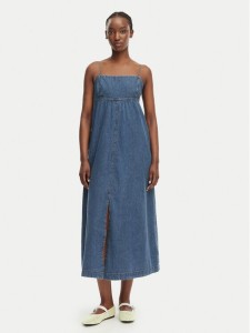 Tommy Jeans Sukienka jeansowa DW0DW22342 Niebieski Slim Fit