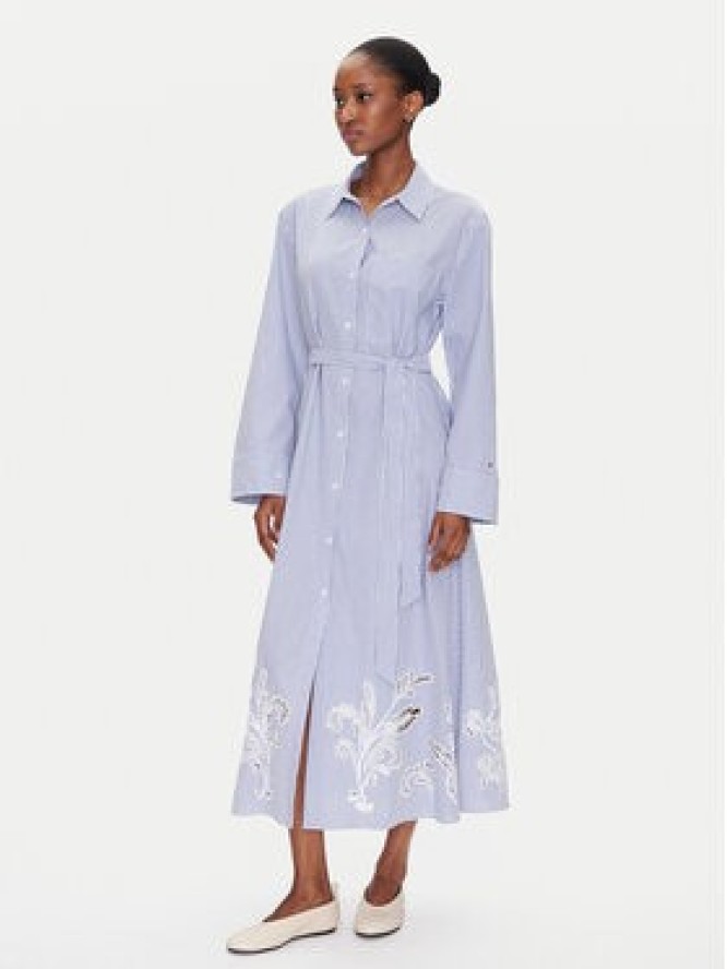 Tommy Hilfiger Sukienka koszulowa WW0WW44660 Błękitny Regular Fit