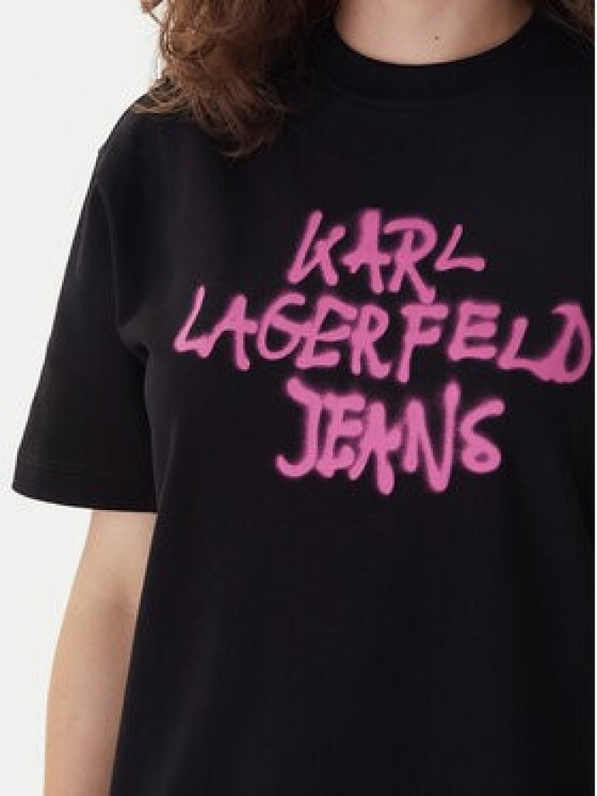 Karl Lagerfeld Jeans Sukienka codzienna B1W13043 Czarny Regular Fit