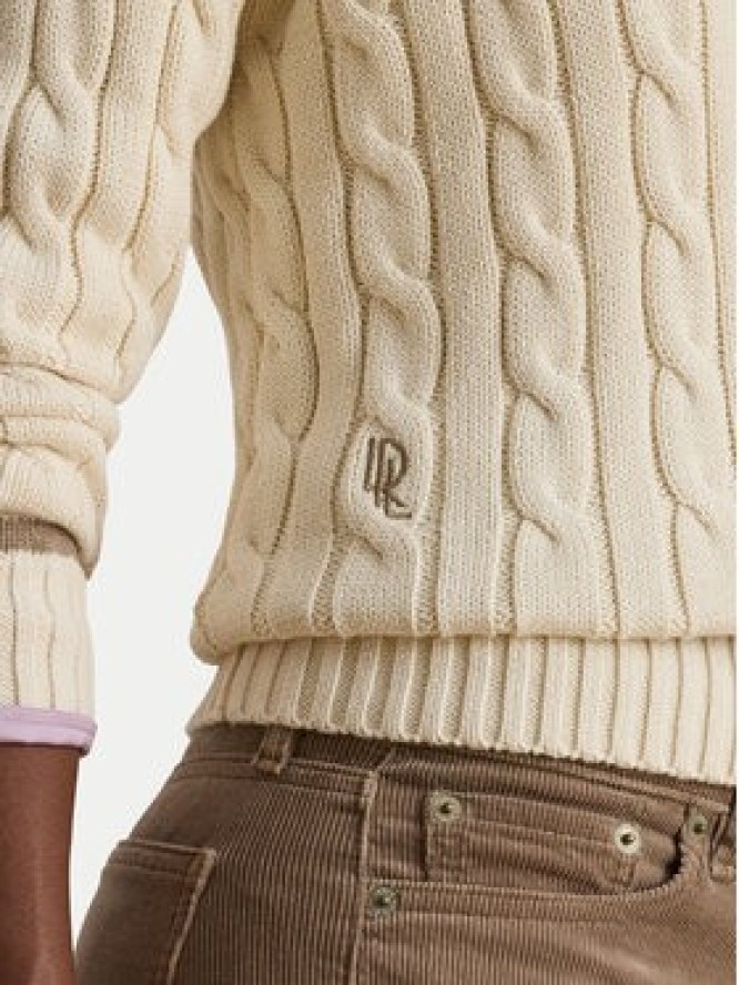 LAUREN RALPH LAUREN Sweter 200979662003 Écru Relaxed Fit
