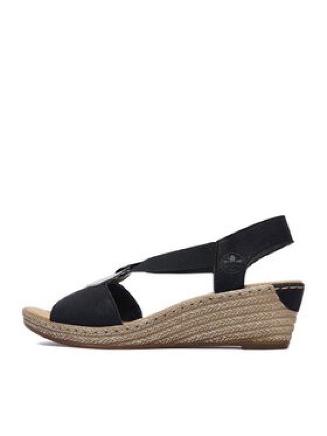 Rieker Sandały CEO-624H6-00 Czarny