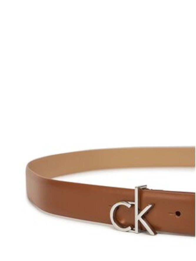 Calvin Klein Pasek Damski Ck Buckle Belt 3.0_Smooth K60K613156 Brązowy