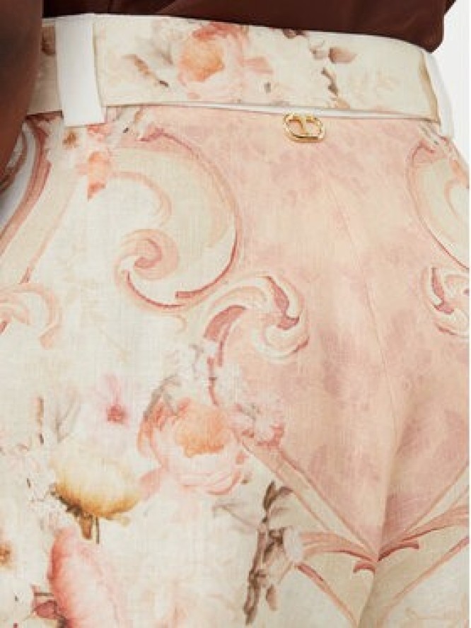 TWINSET Szorty materiałowe 251TT2443 Beżowy Regular Fit