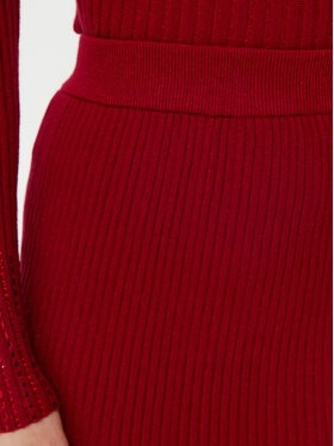 Guess Spódnica ołówkowa W5RD83 Z2Y50 Czerwony Slim Fit