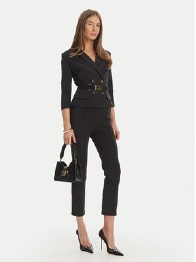 Elisabetta Franchi Spodnie materiałowe PA-132-61E2-V350 Czarny Regular Fit