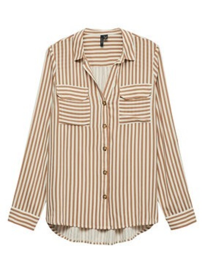 Vero Moda Koszula Bumpy 10275283 Beżowy Regular Fit